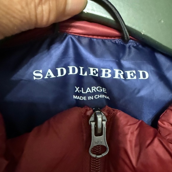 Men Saddlebred maroon red Vest size XL never worn excellent condition - Picture 8 of 8